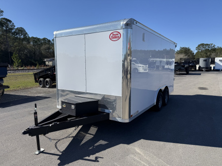 New TX8.5X16TA3 TEXAS TRAILERS 8.5' X 16' CARGO / ENCLOSED TRAILER W/REAR RAMP DOOR & SIDE DOOR, PRO LANDSCAPE PACKAGE
