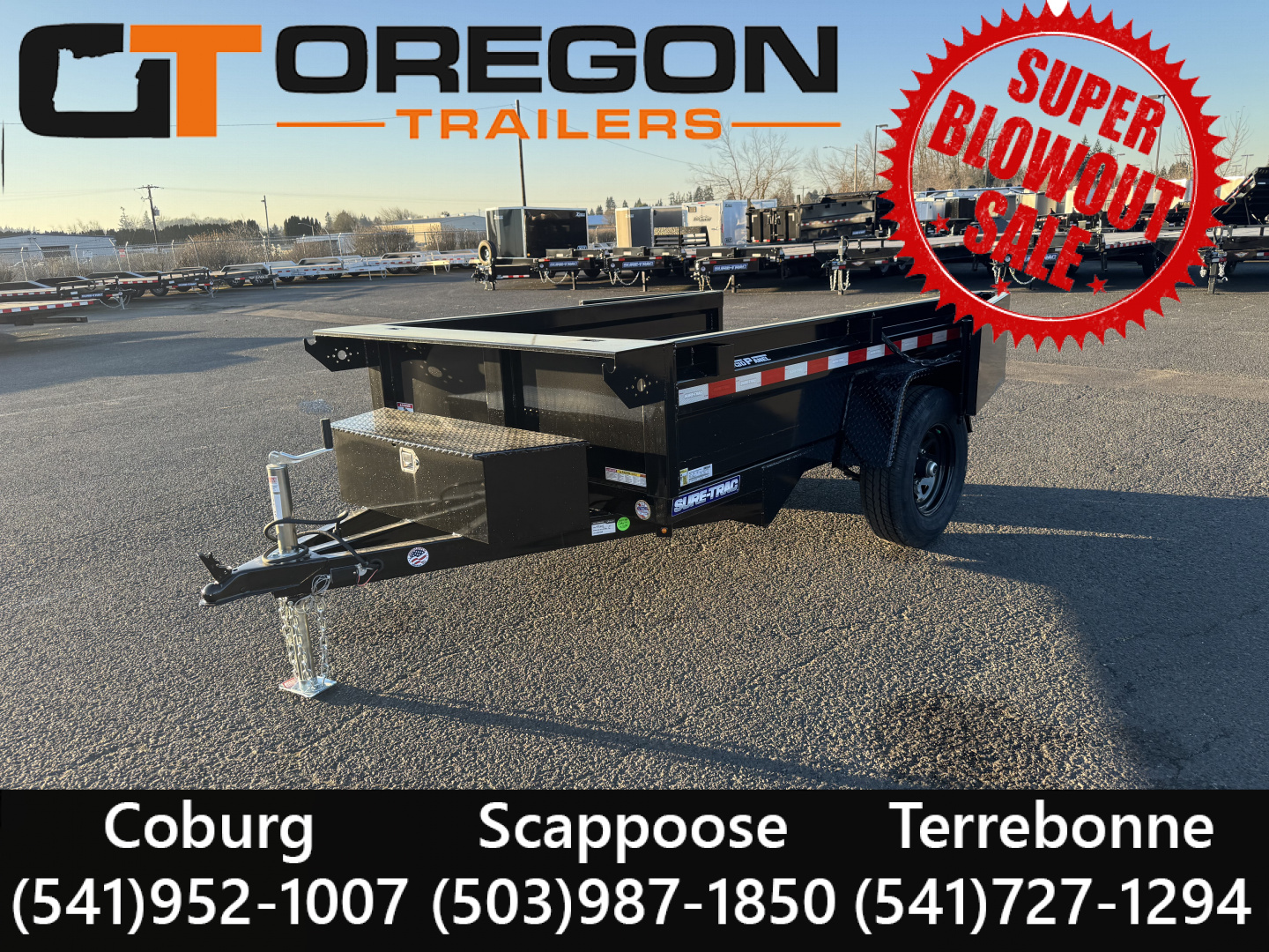 New 2026 Sure-Trac 5x8 Homeowner Utility Dump Trailer 5K GVWR