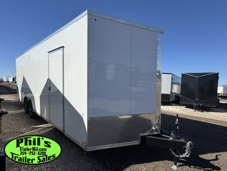 New Pace American 8.5X24 CAR HAULER WITH FULL ESCAPE DOOR & REMOVABLE FENDER Car / Racing Trailer