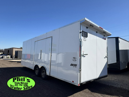 New Pace American 8.5X24 CAR HAULER WITH FULL ESCAPE DOOR & REMOVABLE FENDER Car / Racing Trailer
