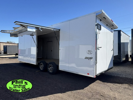 New Pace American 8.5X24 CAR HAULER WITH FULL ESCAPE DOOR & REMOVABLE FENDER Car / Racing Trailer