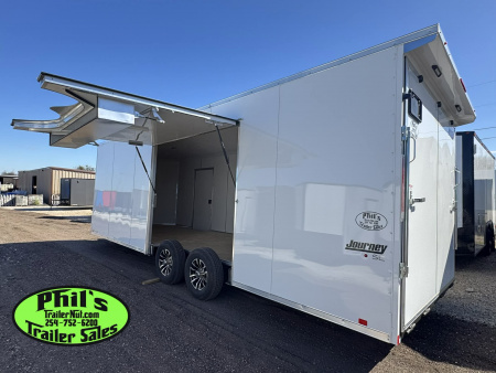 New Pace American 8.5X24 CAR HAULER WITH FULL ESCAPE DOOR & REMOVABLE FENDER Car / Racing Trailer