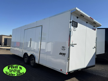 New Pace American 8.5X24 CAR HAULER WITH FULL ESCAPE DOOR & REMOVABLE FENDER Car / Racing Trailer