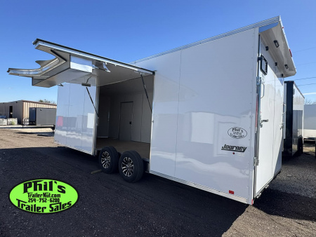 New Pace American 8.5X24 CAR HAULER WITH FULL ESCAPE DOOR & REMOVABLE FENDER Car / Racing Trailer