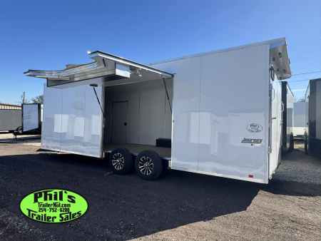 New Pace American 8.5X24 CAR HAULER WITH FULL ESCAPE DOOR & REMOVABLE FENDER Car / Racing Trailer