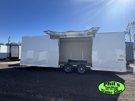 New Pace American 8.5X24 CAR HAULER WITH FULL ESCAPE DOOR & REMOVABLE FENDER Car / Racing Trailer