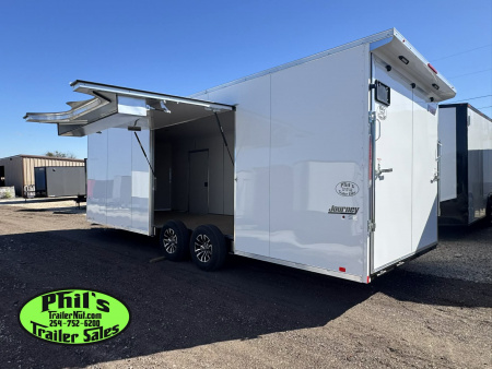 New Pace American 8.5X24 CAR HAULER WITH FULL ESCAPE DOOR & REMOVABLE FENDER Car / Racing Trailer