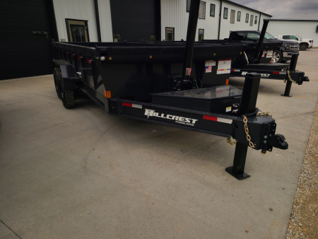 New Hillcrest 7 X 16 DUMP 17.6k AXLES