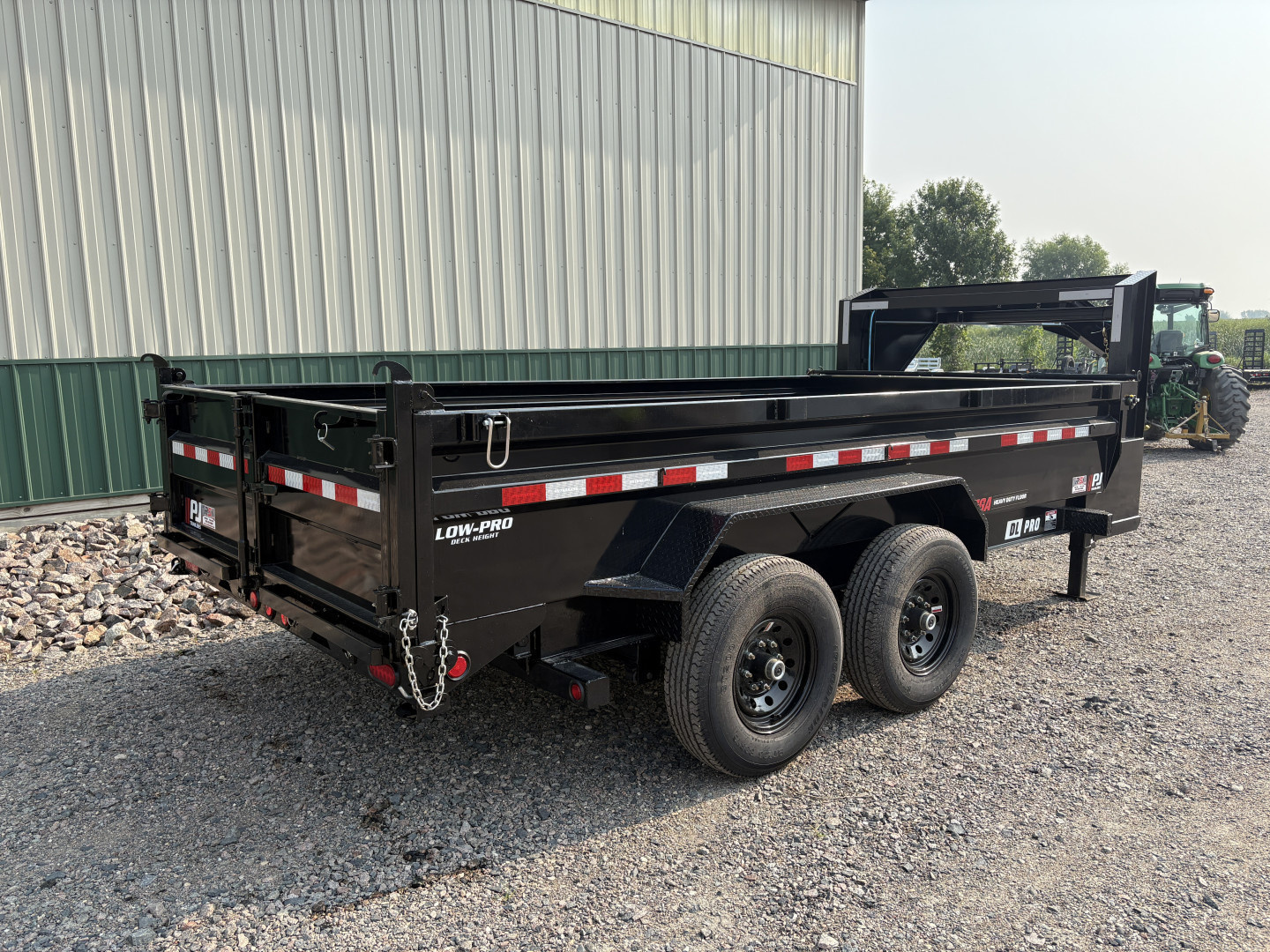 New 2026 14'x83" 14k PJ Low Pro Gooseneck Dump Trailer