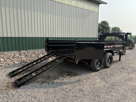 New 2026 14'x83" 14k PJ Low Pro Gooseneck Dump Trailer