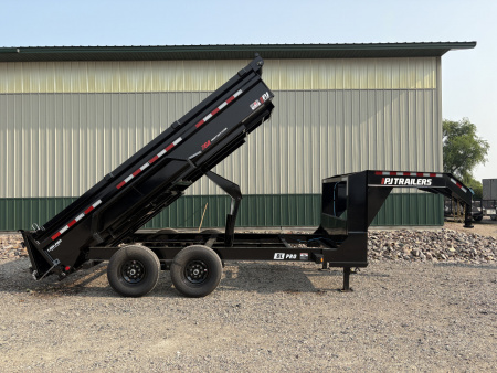 New 2026 14'x83" 14k PJ Low Pro Gooseneck Dump Trailer