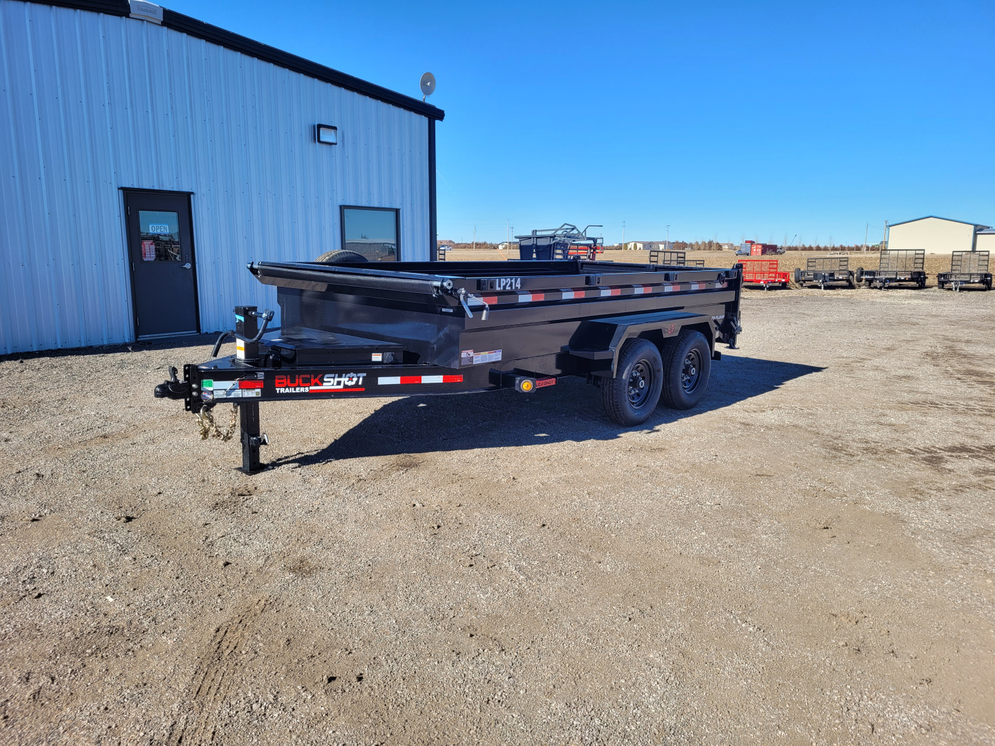 New 2026 Buckshot 83"x14' BP Dump Trailer W/2' Sides
