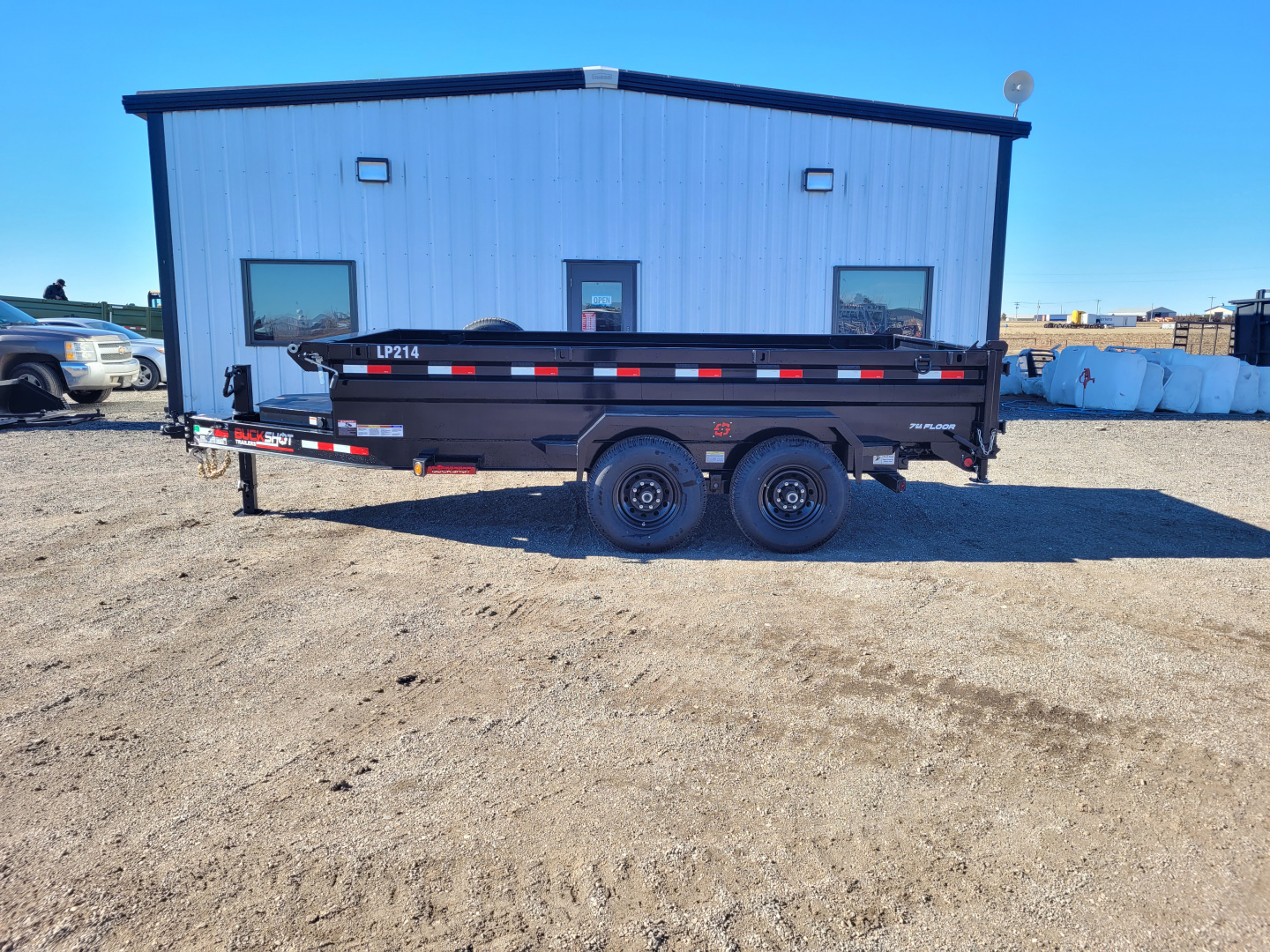 New 2026 Buckshot 83"x14' BP Dump Trailer W/2' Sides