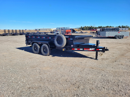 New 2026 Buckshot 83"x14' BP Dump Trailer W/2' Sides