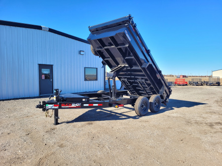 New 2026 Buckshot 83"x14' BP Dump Trailer W/2' Sides