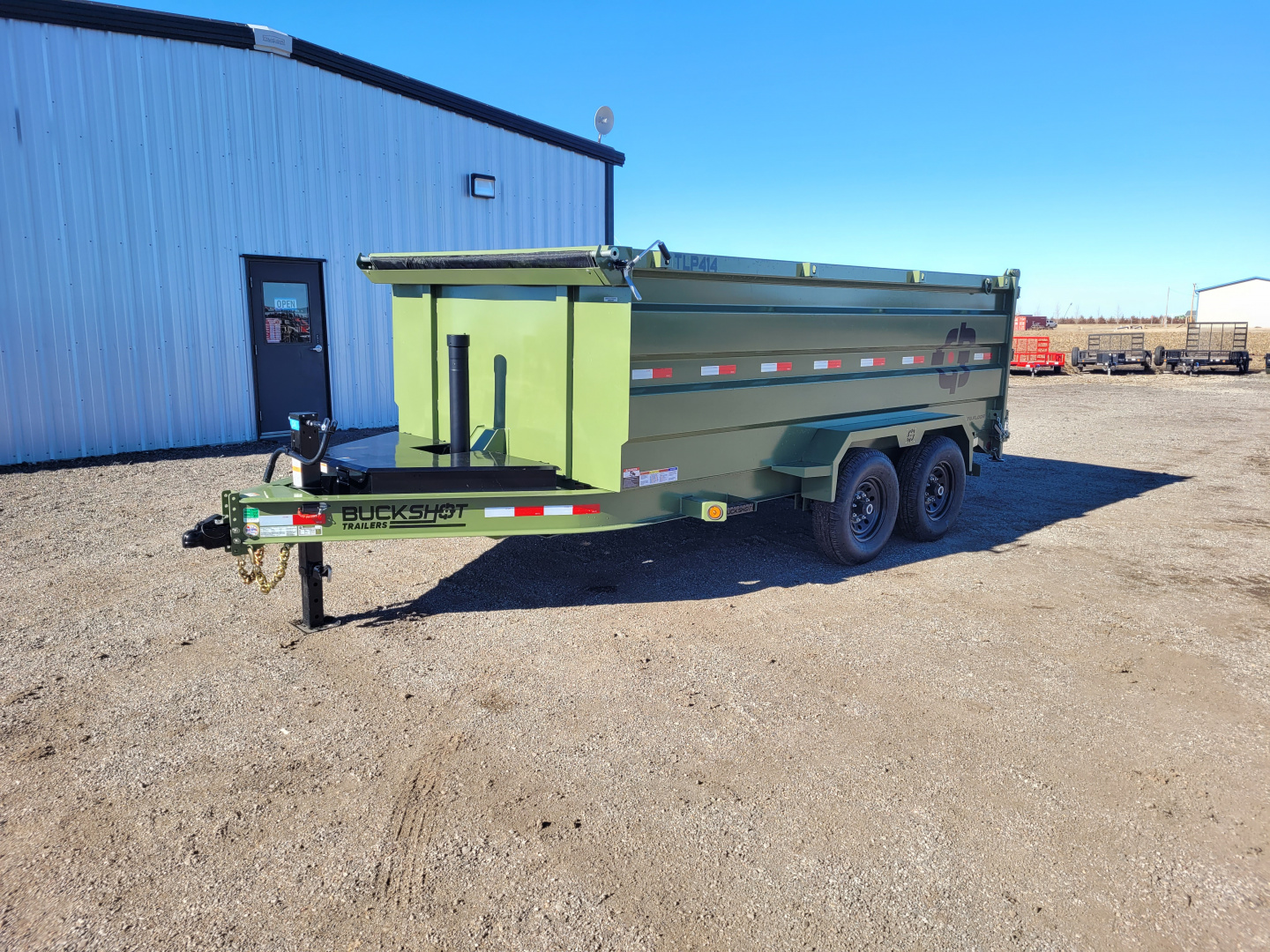 New 2026 Buckshot 83" X 14' Telescopic Dump Trailer W/4' Sides