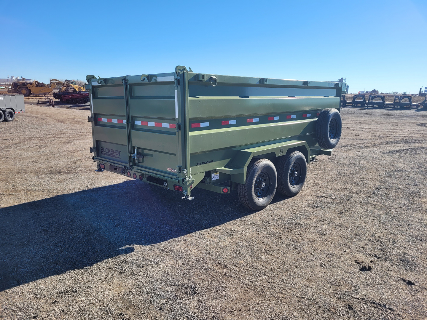 New 2026 Buckshot 83" X 14' Telescopic Dump Trailer W/4' Sides