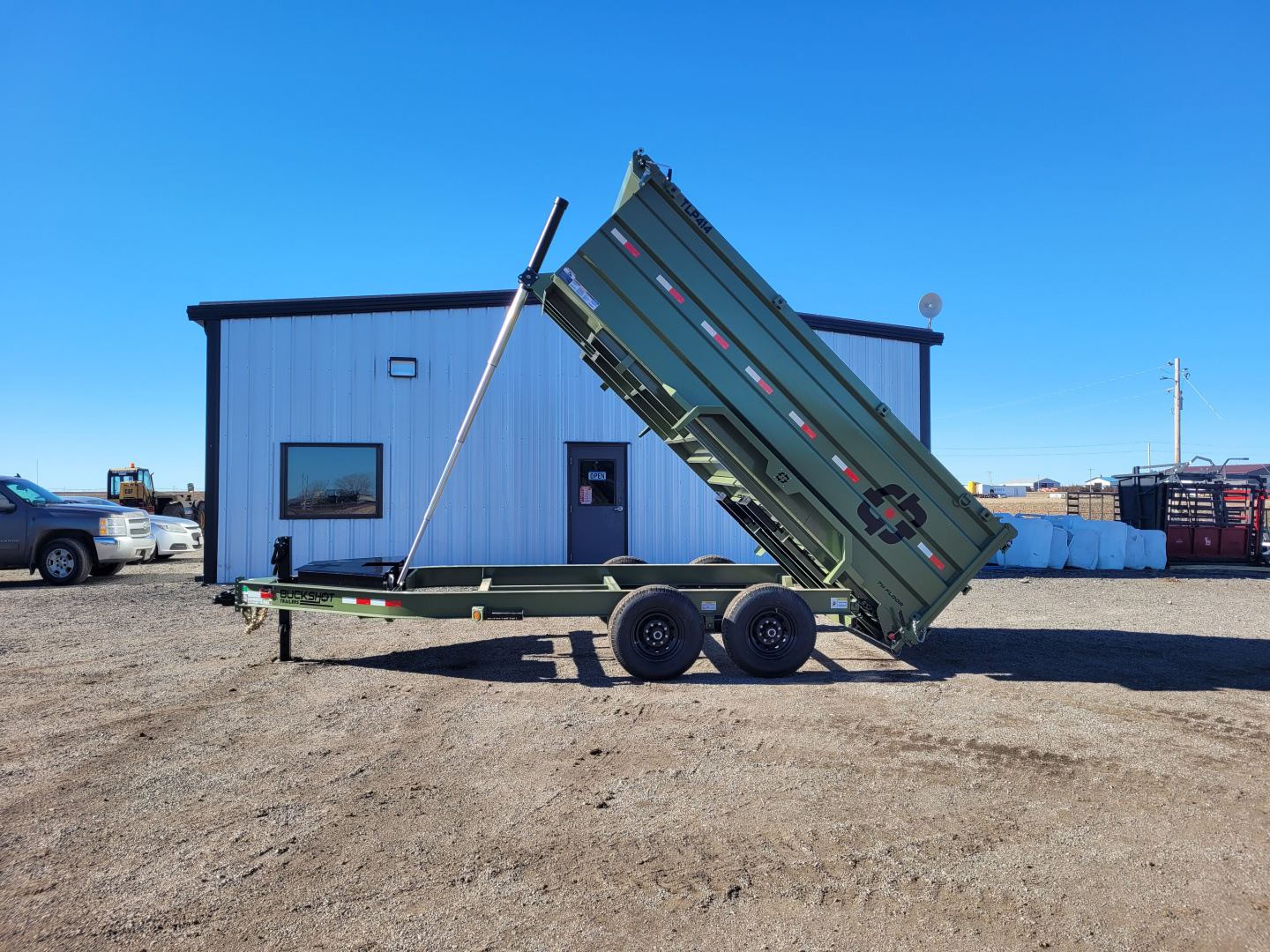 New 2026 Buckshot 83" X 14' Telescopic Dump Trailer W/4' Sides