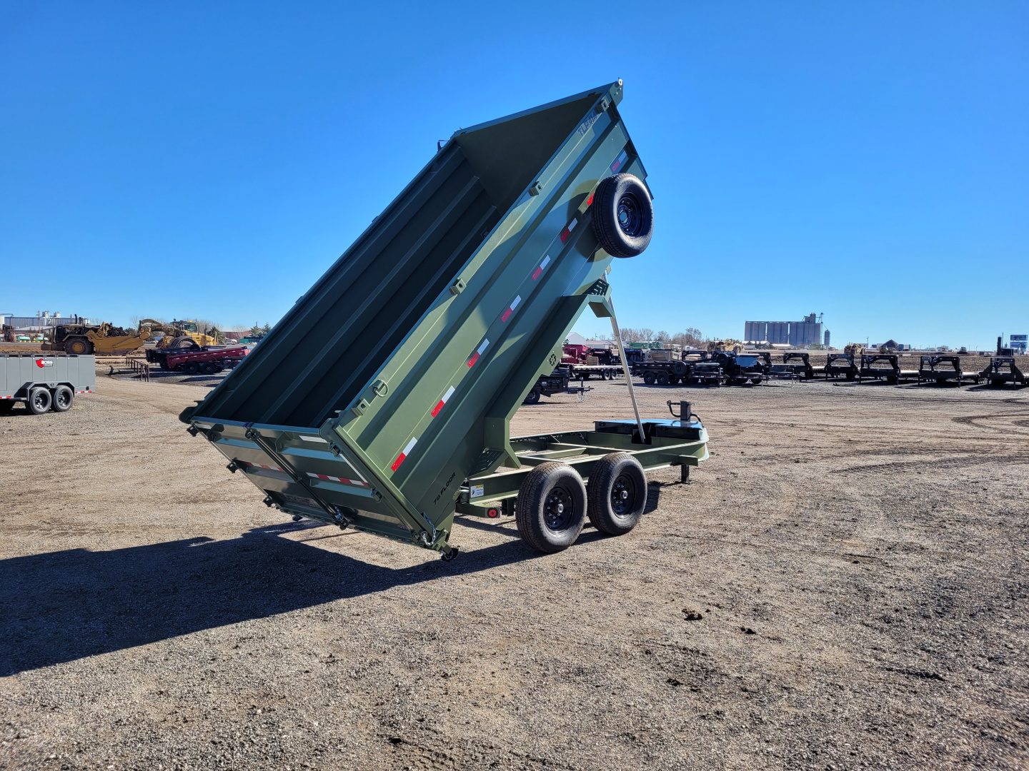 New 2026 Buckshot 83" X 14' Telescopic Dump Trailer W/4' Sides