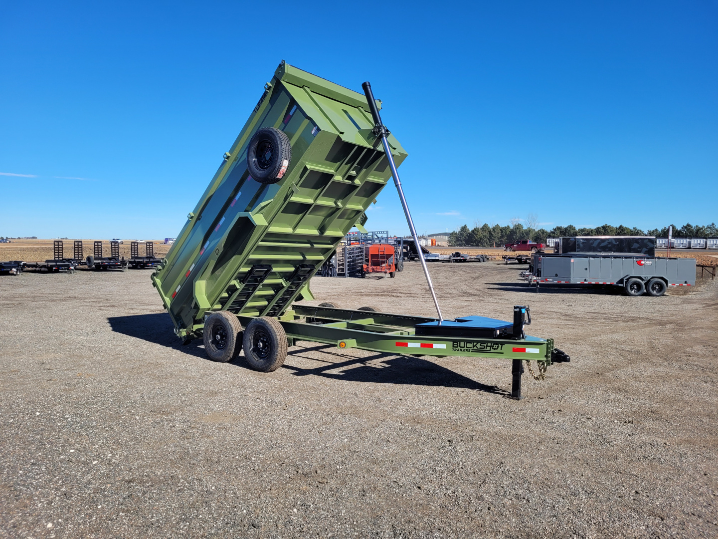 New 2026 Buckshot 83" X 14' Telescopic Dump Trailer W/4' Sides