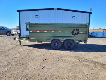 New 2026 Buckshot 83" X 14' Telescopic Dump Trailer W/4' Sides