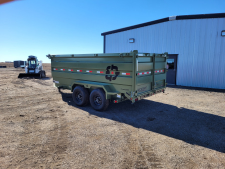 New 2026 Buckshot 83" X 14' Telescopic Dump Trailer W/4' Sides