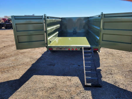 New 2026 Buckshot 83" X 14' Telescopic Dump Trailer W/4' Sides