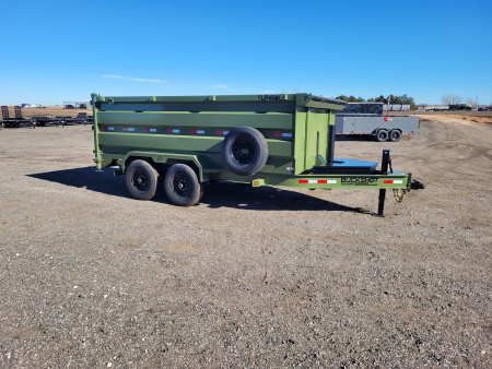 New 2026 Buckshot 83" X 14' Telescopic Dump Trailer W/4' Sides
