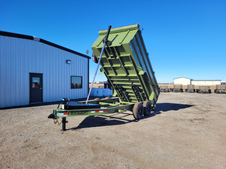 New 2026 Buckshot 83" X 14' Telescopic Dump Trailer W/4' Sides