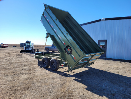 New 2026 Buckshot 83" X 14' Telescopic Dump Trailer W/4' Sides