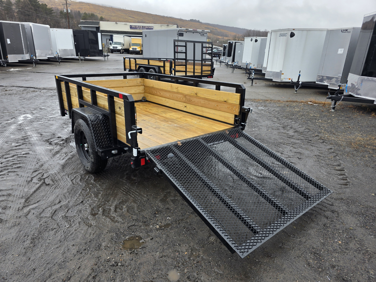 New 2026 Sure-Trac 5X8 - 3 BOARD HIGH SIDES Utility Trailer