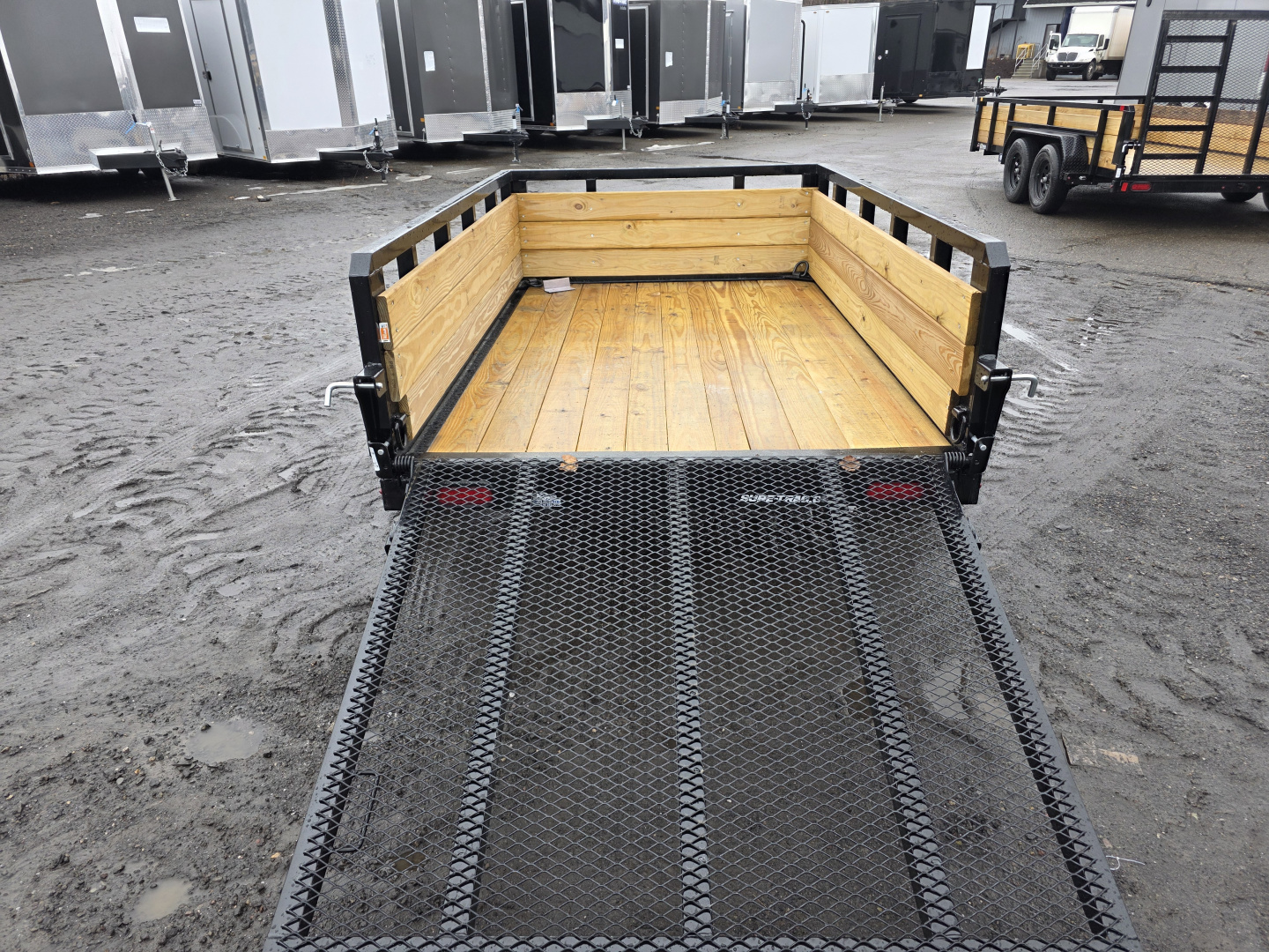 New 2026 Sure-Trac 5X8 - 3 BOARD HIGH SIDES Utility Trailer