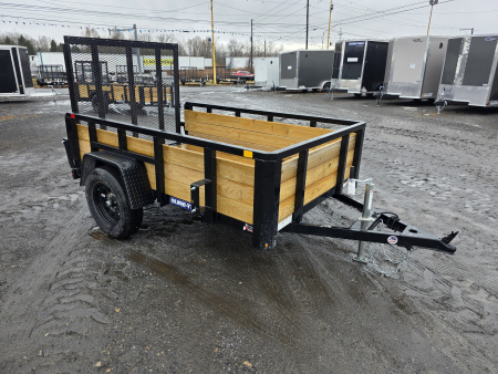 New 2026 Sure-Trac 5X8 - 3 BOARD HIGH SIDES Utility Trailer