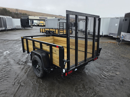 New 2026 Sure-Trac 5X8 - 3 BOARD HIGH SIDES Utility Trailer