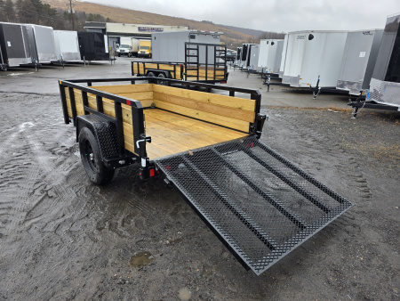 New 2026 Sure-Trac 5X8 - 3 BOARD HIGH SIDES Utility Trailer