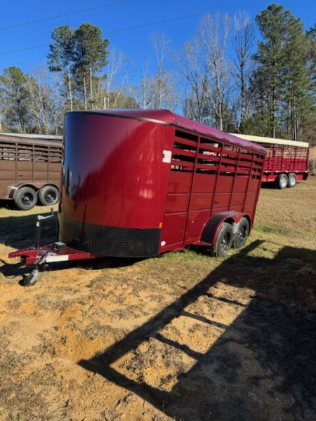 New 2025 Delta Trailers 6X16'X6'6  500ES BP STOCK TRAILER Stock Trailer