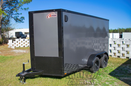 New 2026 XTREME CARGO 6X12 TANDEM AXLE WITH RAMP AND BLACKOUT PACKAGE