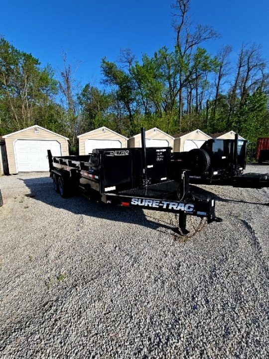 New 2026 Sure-Trac 82 x 16 17.6K Pro Series Telescopic Dump Trailer