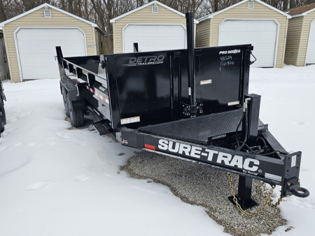 New 2026 Sure-Trac 82 x 16 17.6K Pro Series Telescopic Dump Trailer