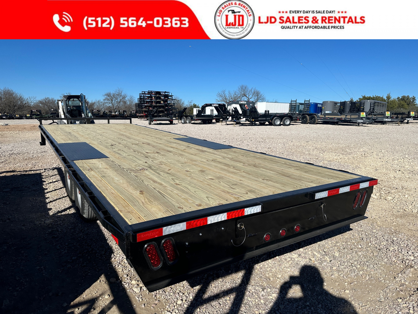 New 2026 East Texas 102" X 25' - Deck Over Flatbed Trailer