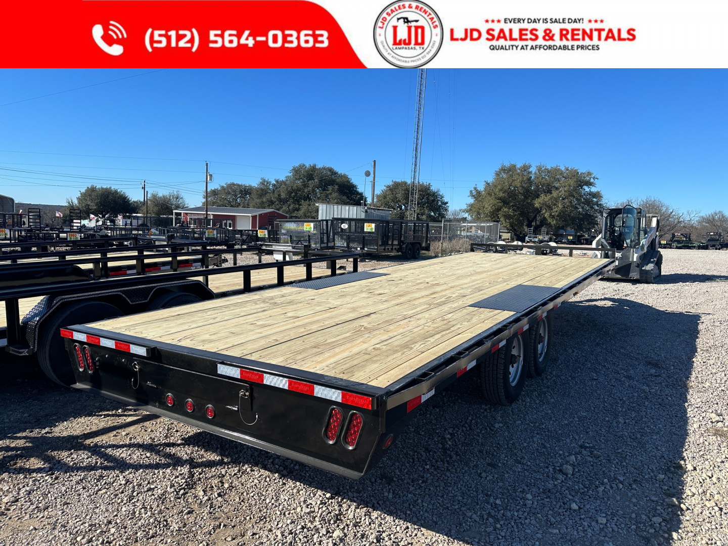 New 2026 East Texas 102" X 25' - Deck Over Flatbed Trailer