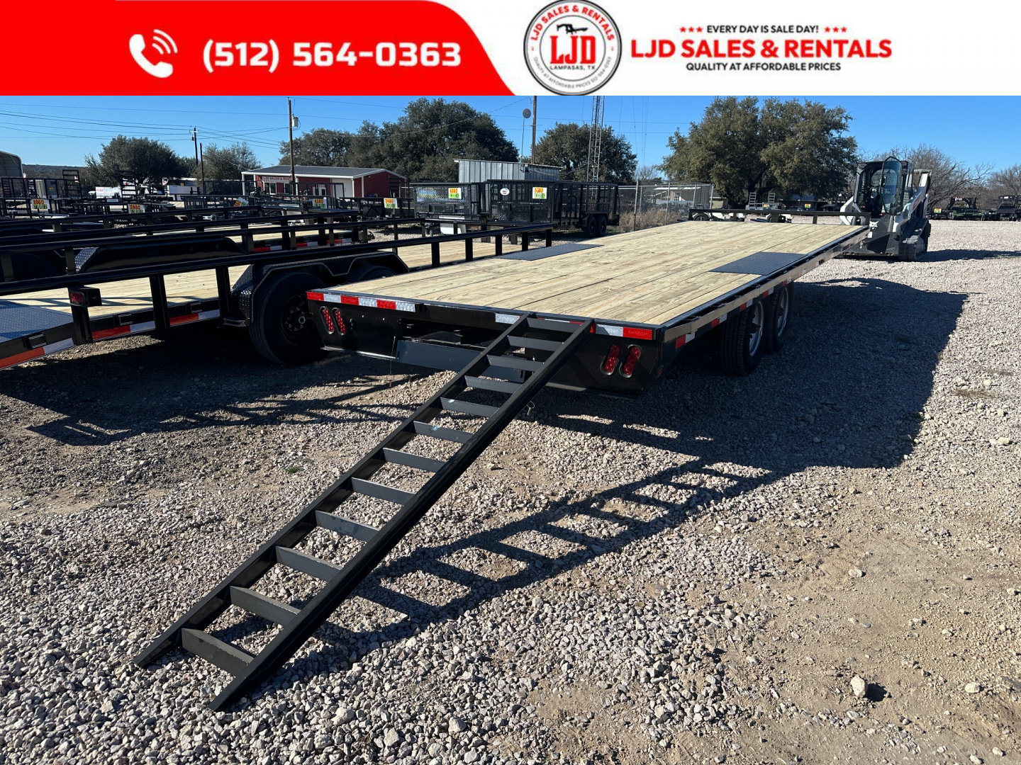 New 2026 East Texas 102" X 25' - Deck Over Flatbed Trailer