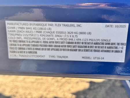 New 2026 Air Tow UT16-14 Drop Deck Trailer