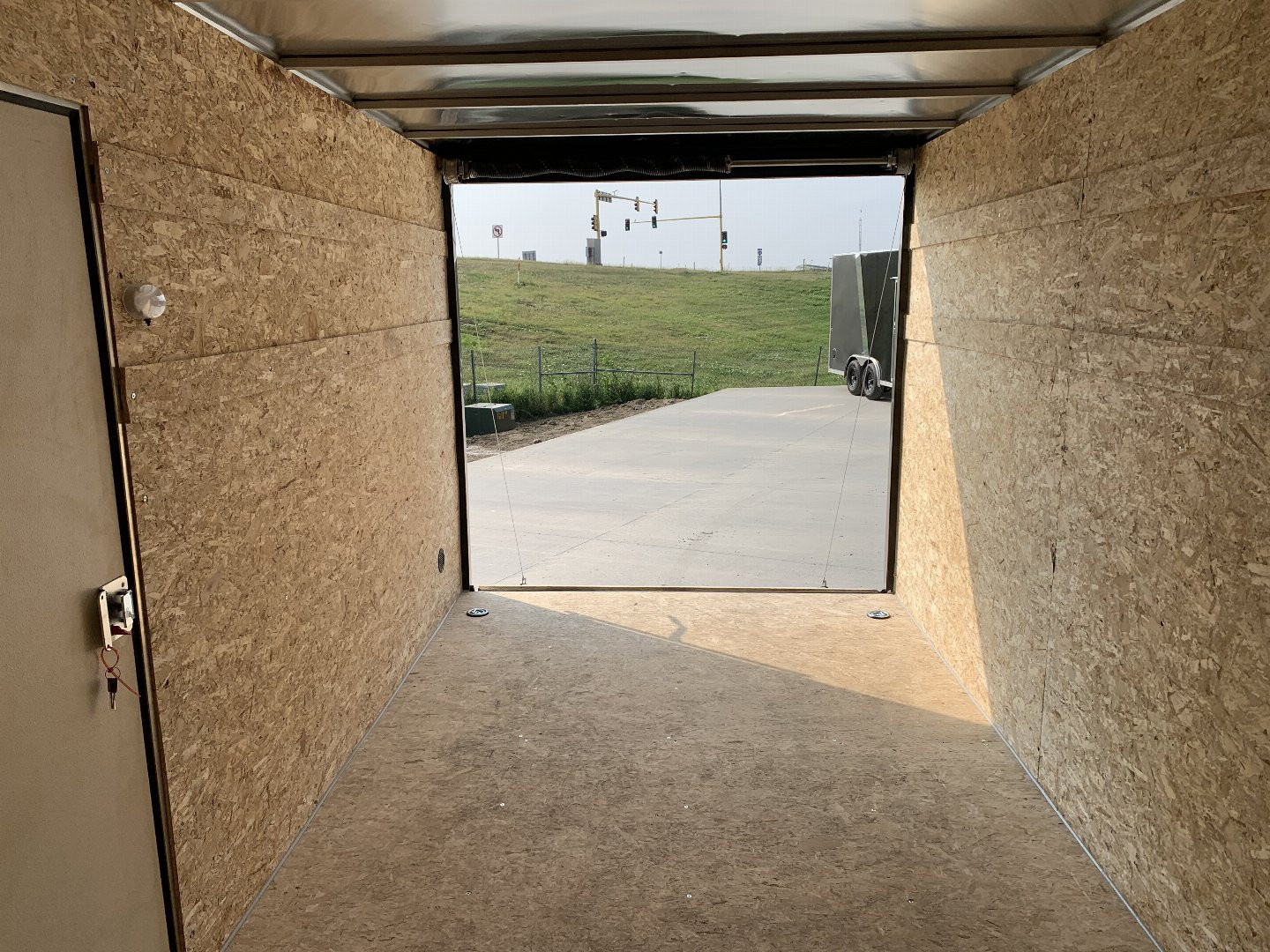 New 2026 Bighorn R&M 7x14 + 2’V Nose Rear Ramp Enclosed Cargo Trailer