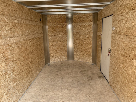 New 2026 Bighorn R&M 7x14 + 2’V Nose Rear Ramp Enclosed Cargo Trailer