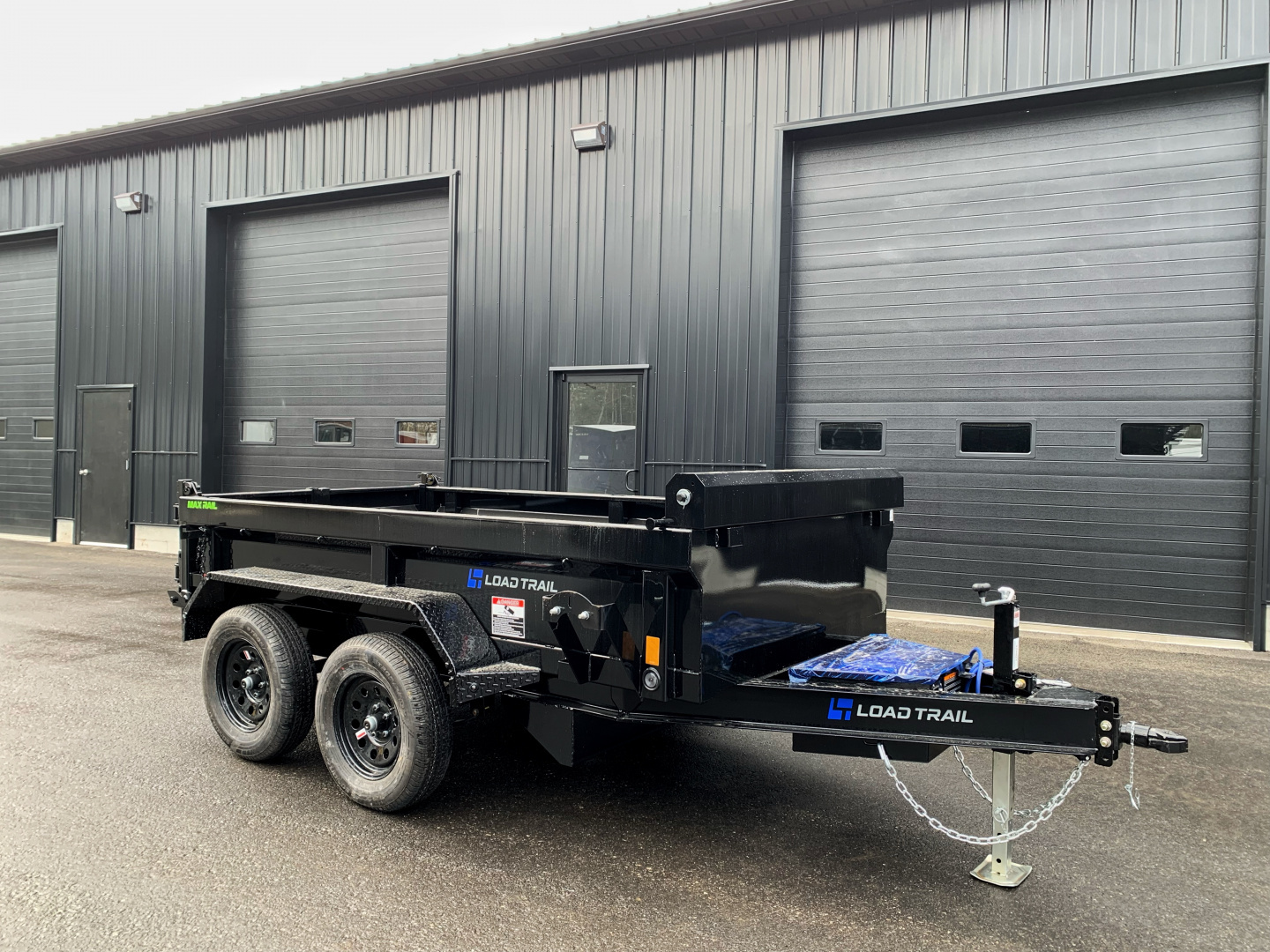New 2026 LOAD TRAIL 5X10-DE Dump Trailer/ I BEAM Frame/ Ramps & Tarp kit / Spreader Gate- 7000gvw