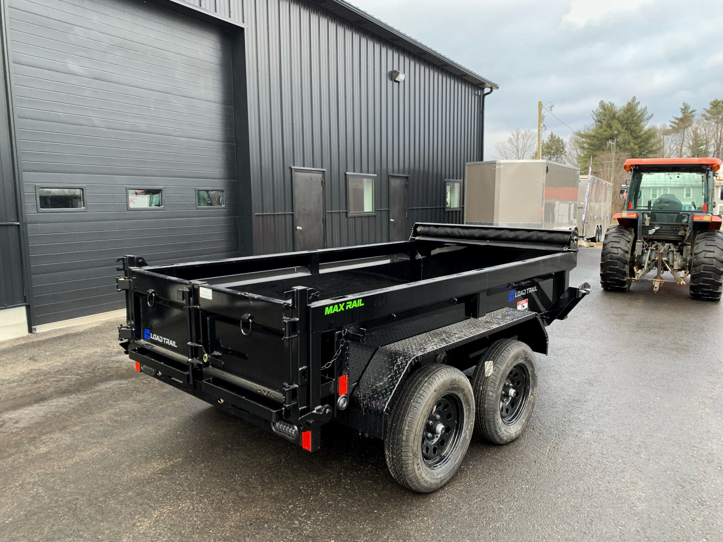 New 2026 LOAD TRAIL 5X10-DE Dump Trailer/ I BEAM Frame/ Ramps & Tarp kit / Spreader Gate- 7000gvw