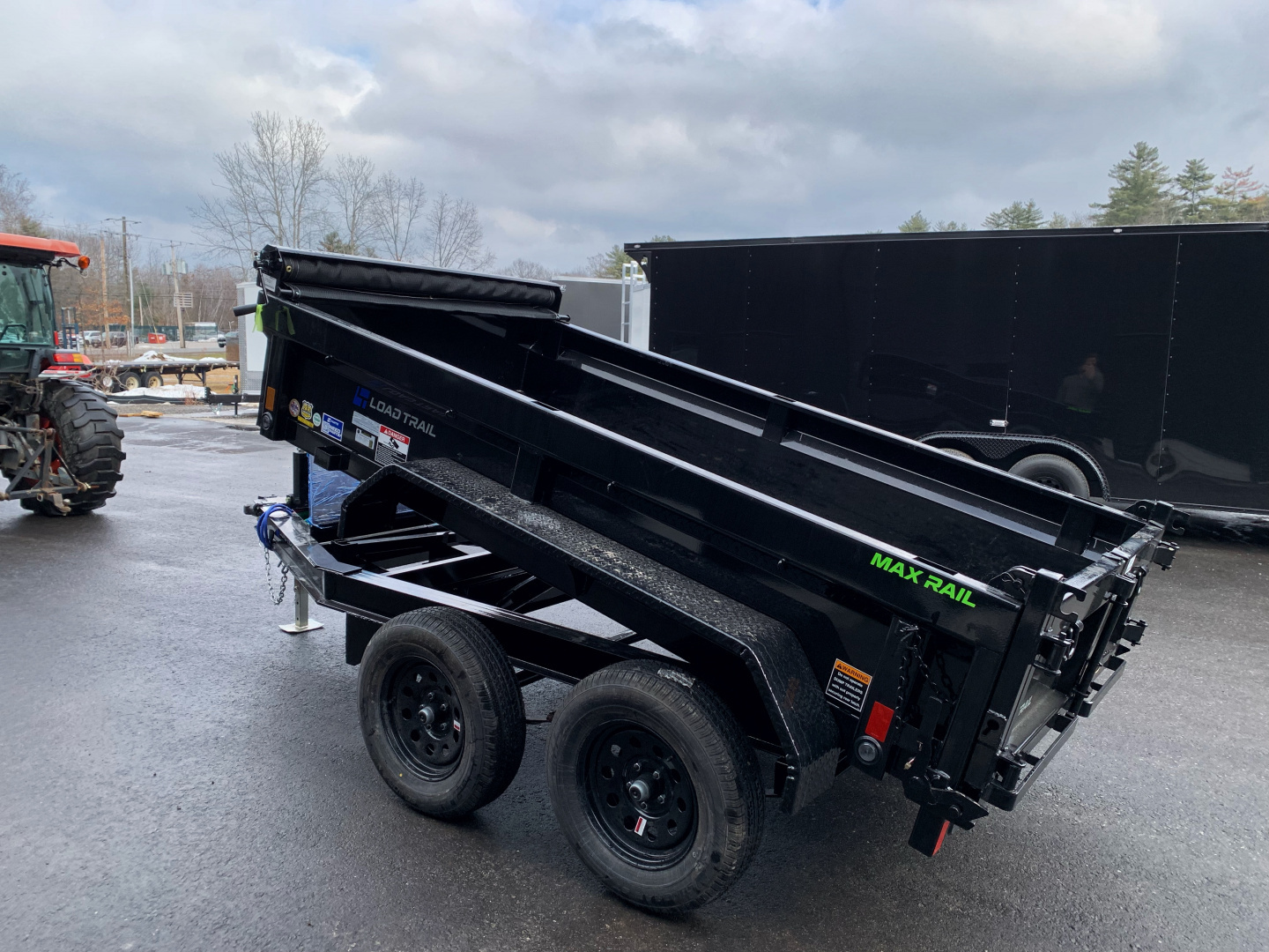 New 2026 LOAD TRAIL 5X10-DE Dump Trailer/ I BEAM Frame/ Ramps & Tarp kit / Spreader Gate- 7000gvw