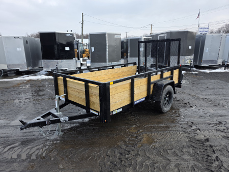 New 2026 Sure-Trac 5X10 - 3 BOARD HIGH SIDES Utility Trailer