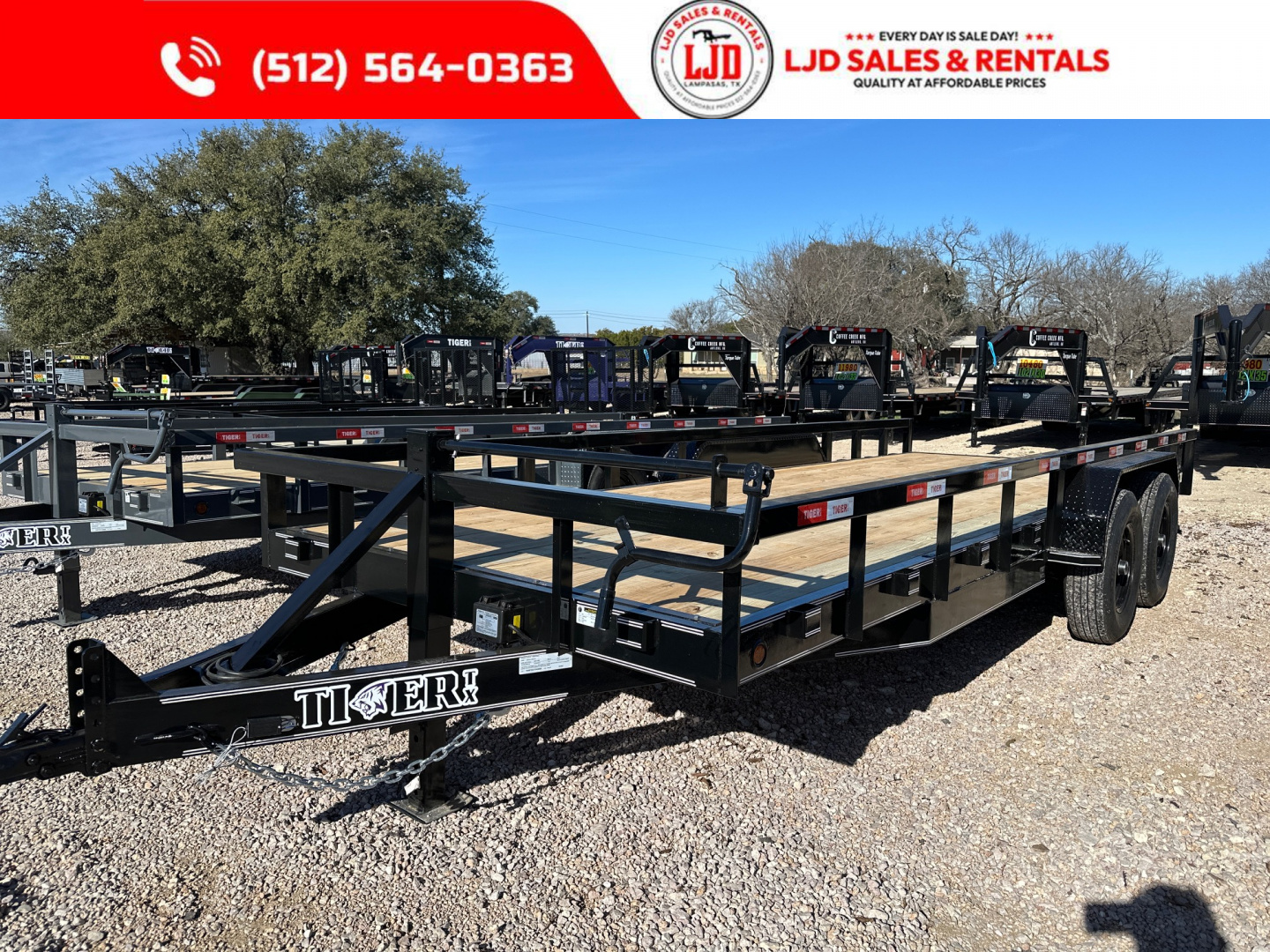 New 2026 Tiger 83" x 20' - HD Pipetop Trailer